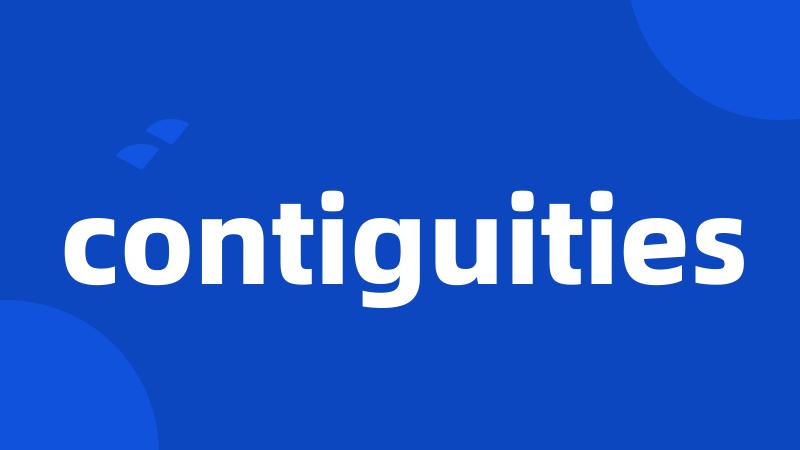 contiguities