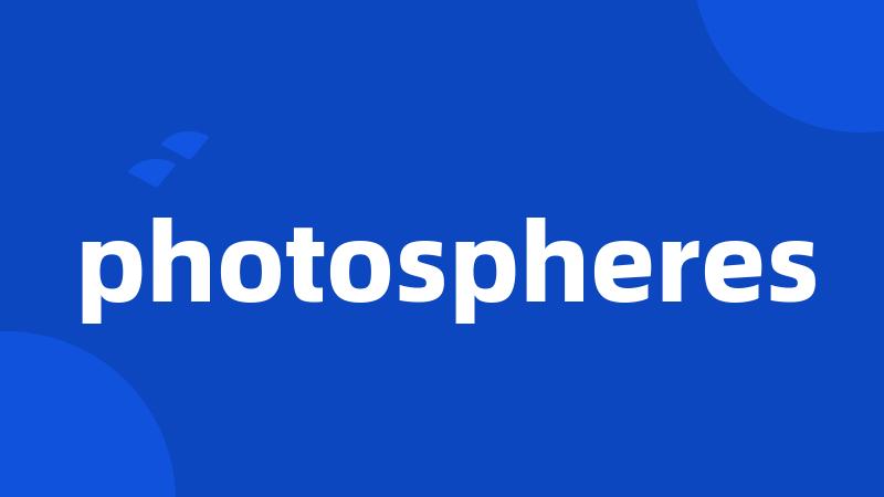 photospheres