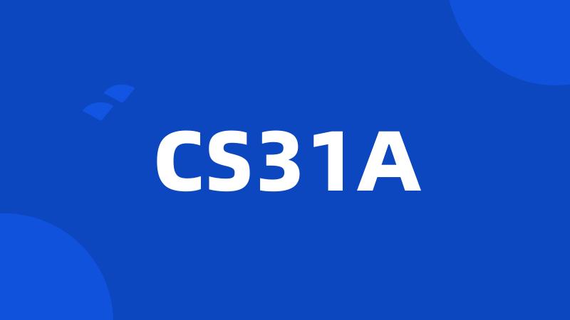 CS31A