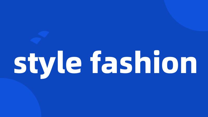 style fashion