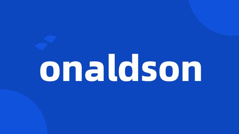 onaldson