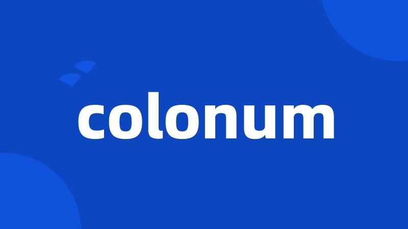 colonum