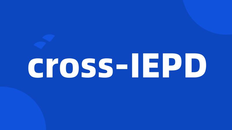 cross-IEPD