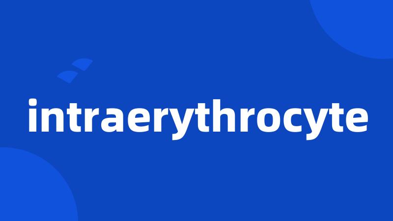 intraerythrocyte