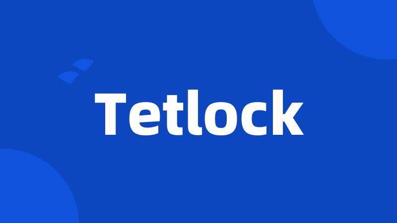 Tetlock