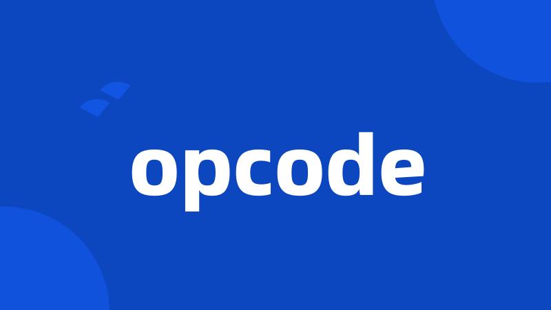 opcode