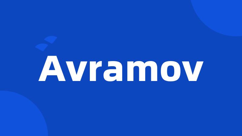 Avramov