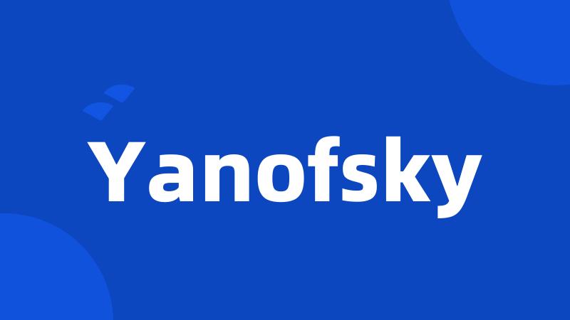 Yanofsky