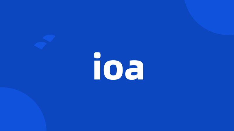 ioa