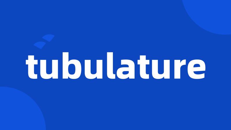 tubulature