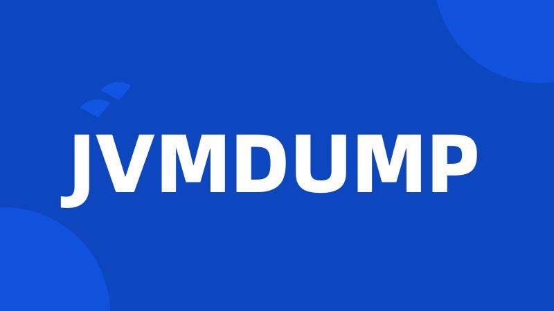 JVMDUMP