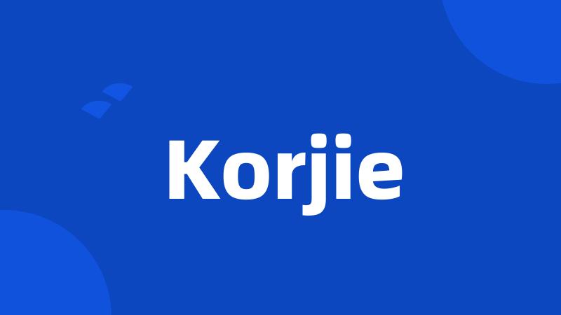 Korjie