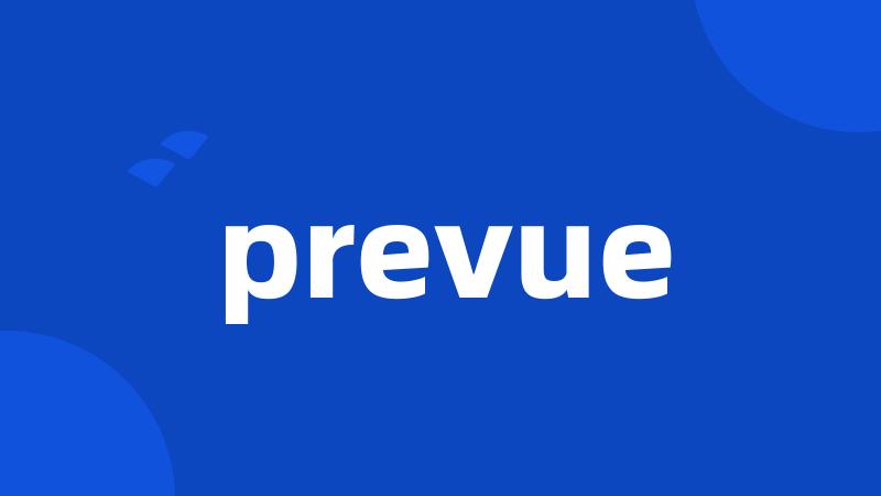 prevue