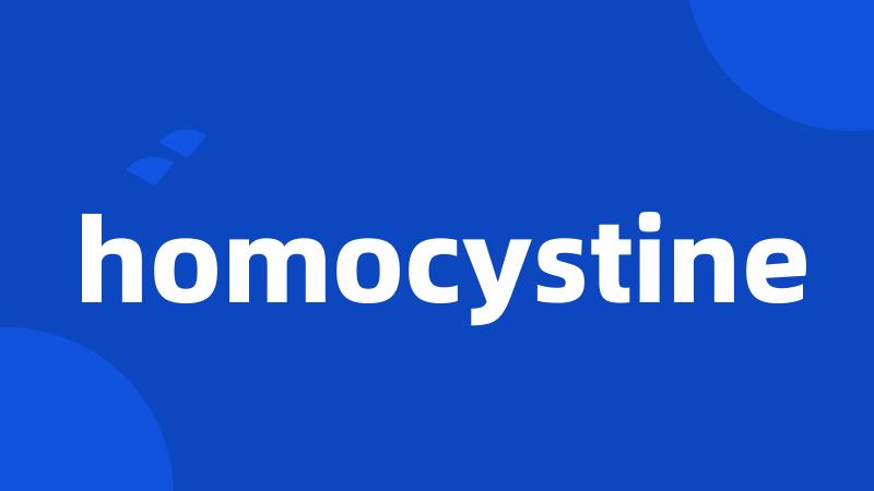 homocystine