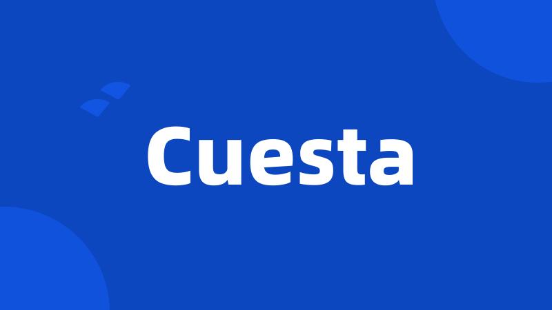 Cuesta