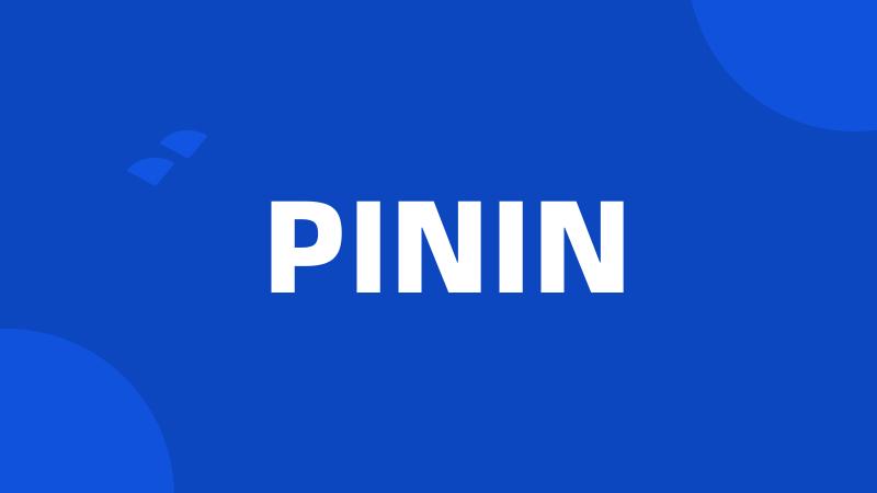 PININ