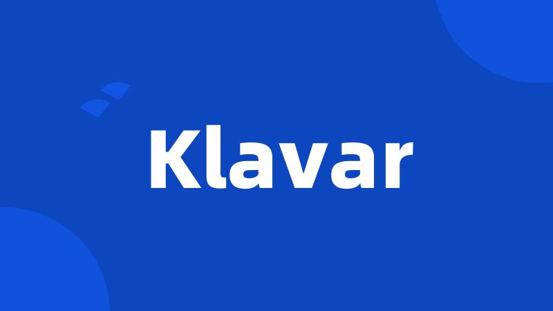 Klavar