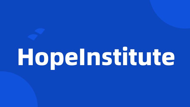 HopeInstitute