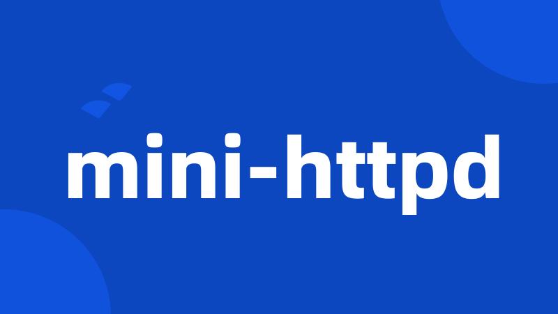 mini-httpd