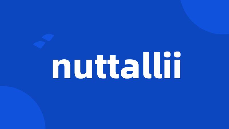 nuttallii