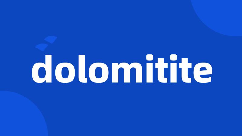 dolomitite