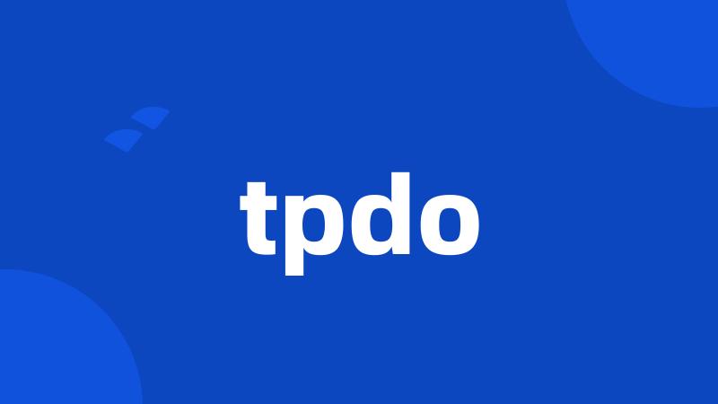 tpdo