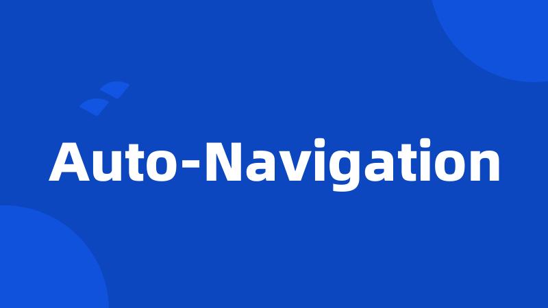 Auto-Navigation