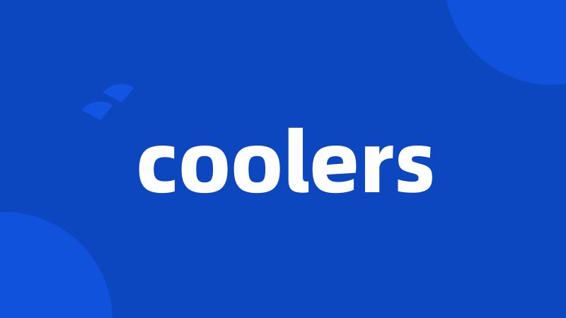 coolers