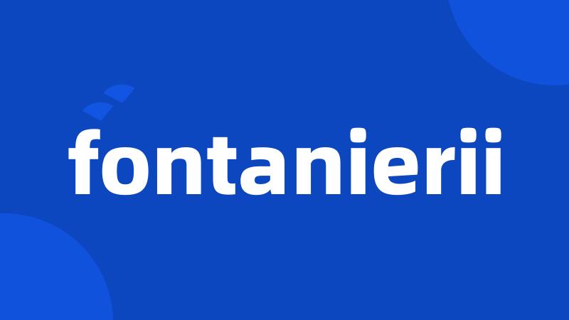 fontanierii