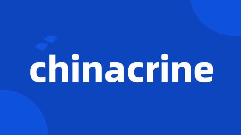 chinacrine