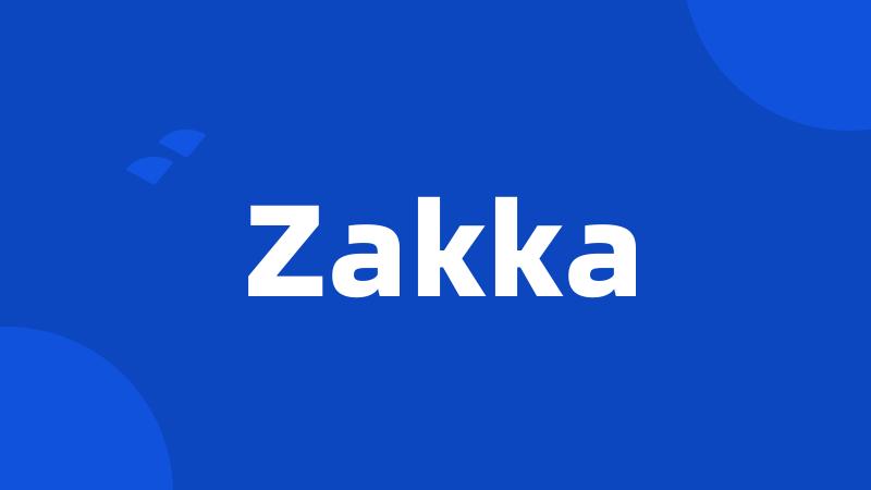 Zakka