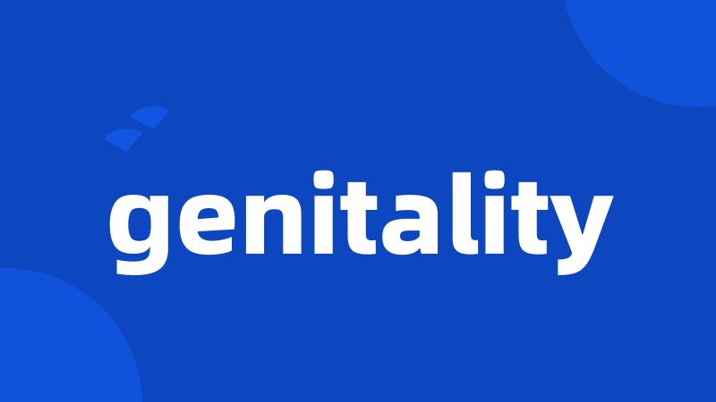 genitality