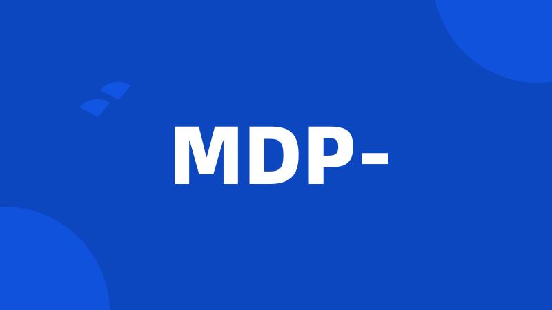 MDP-