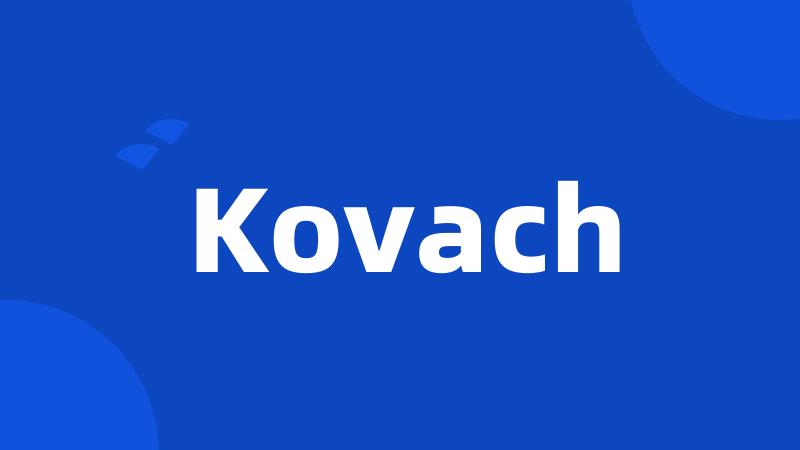 Kovach