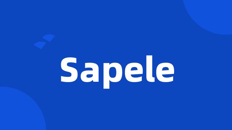 Sapele