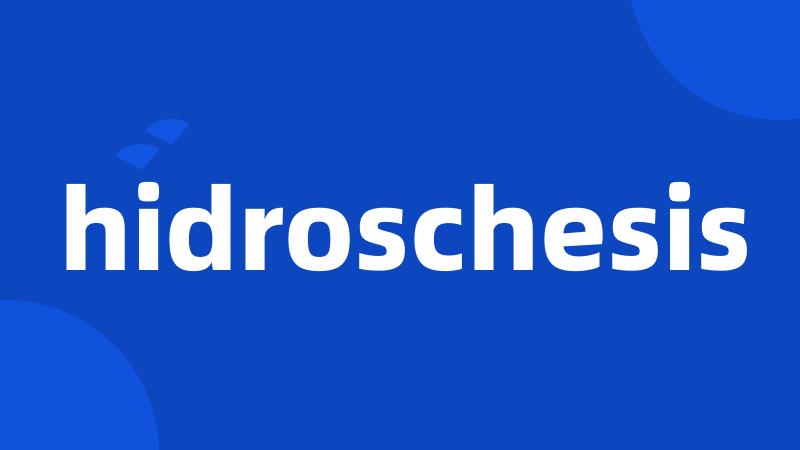 hidroschesis