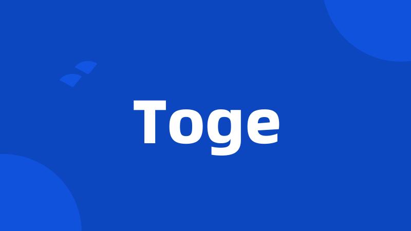 Toge