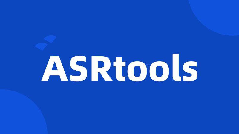 ASRtools