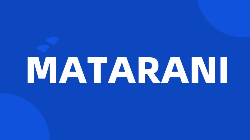 MATARANI