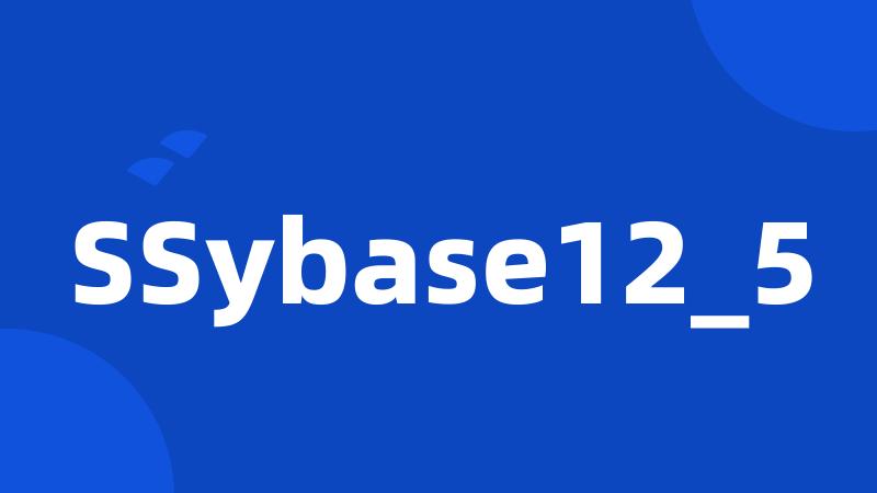 SSybase12_5