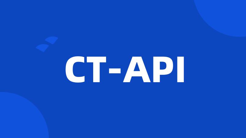 CT-API