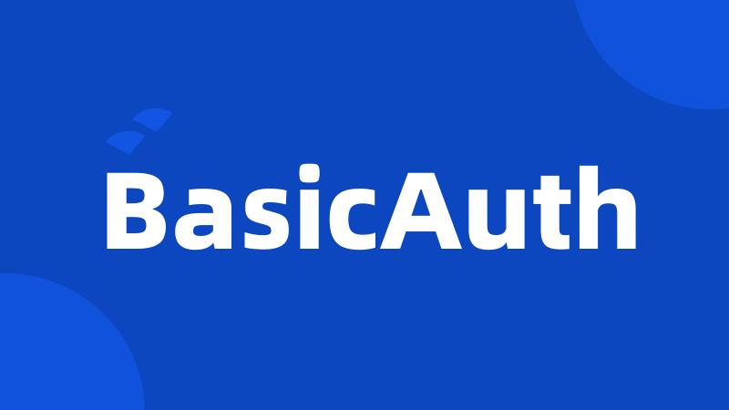 BasicAuth