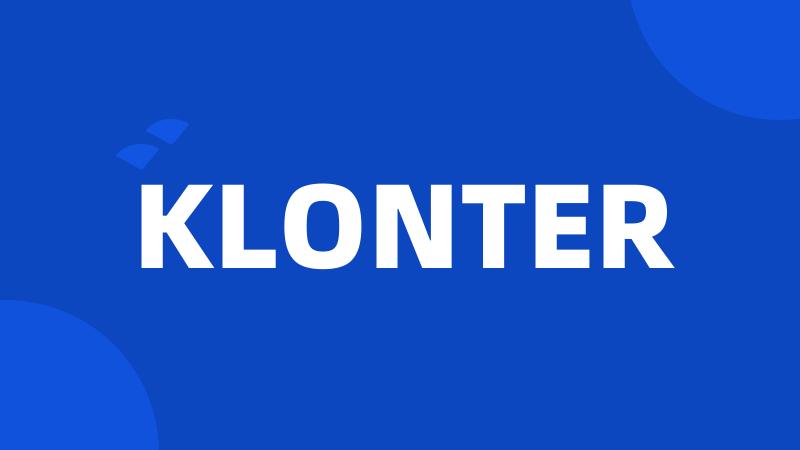 KLONTER