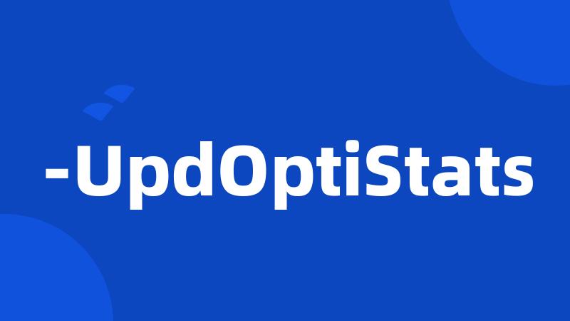 -UpdOptiStats