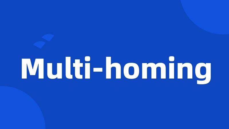 Multi-homing