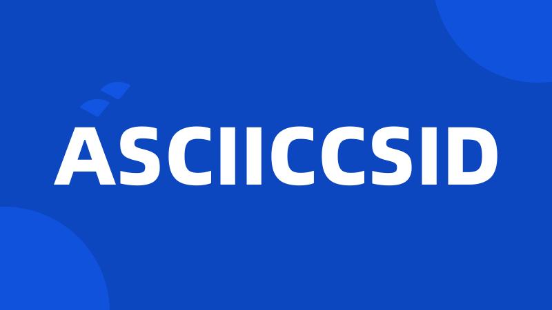 ASCIICCSID