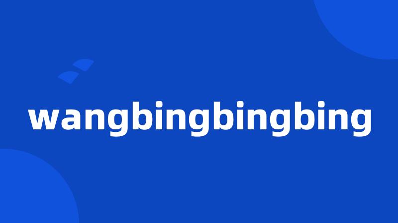 wangbingbingbing