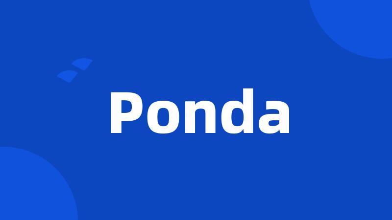 Ponda