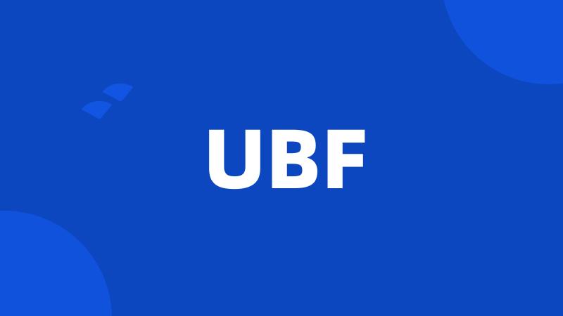 UBF