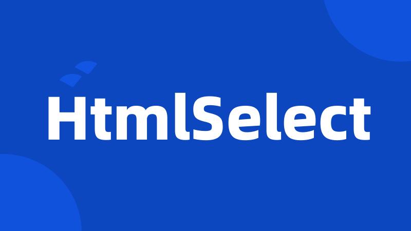 HtmlSelect